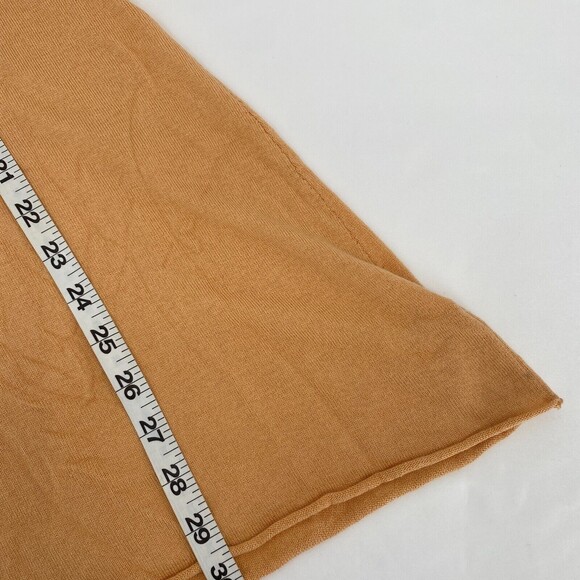 Sisters Womens Peach 3/4 Sleeve V Neck Knitted Pullover Sweater Dress Size Large - Picture 9 of 9